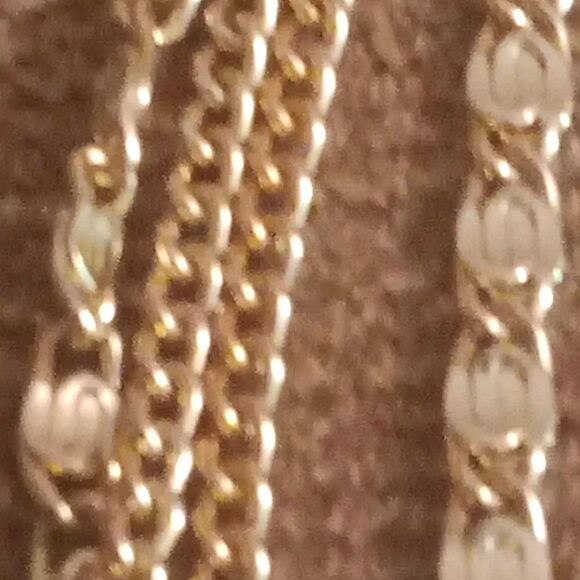 Avon four Strand Chain Goldstone Necklace - Picture 2 of 3
